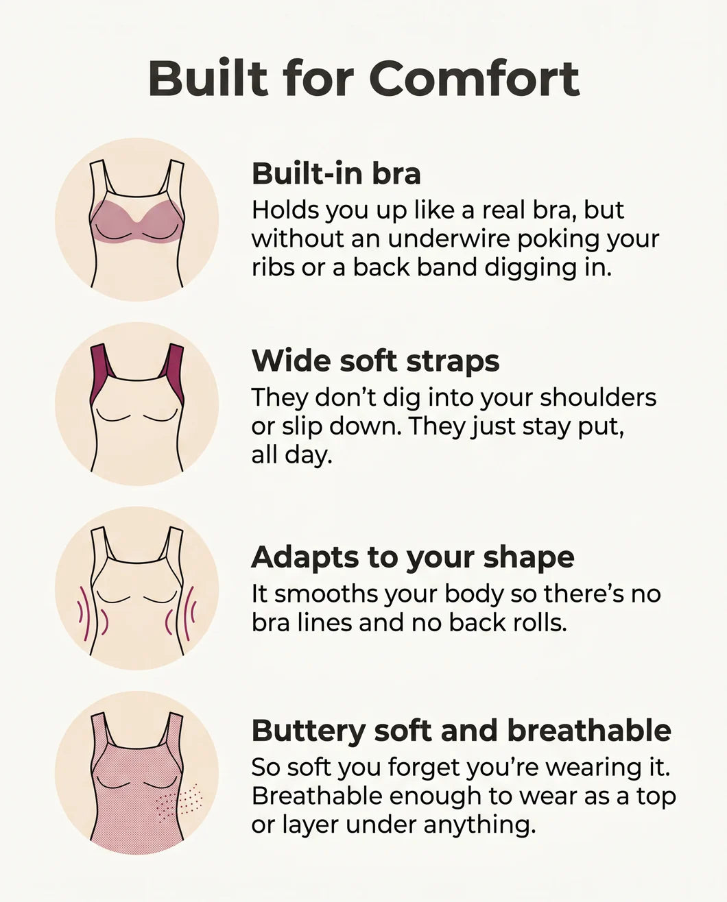 Sculps's Built-In Bra Comfort Shaper Tank