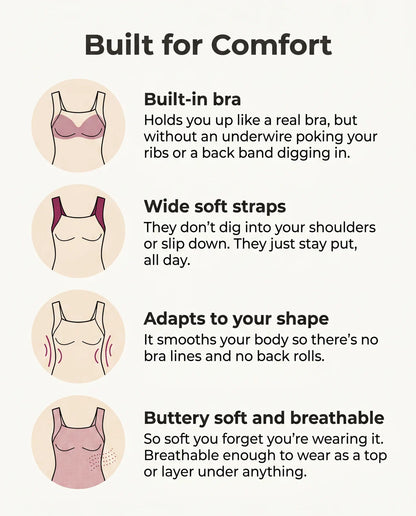 Sculps's Built-In Bra Comfort Shaper Tank